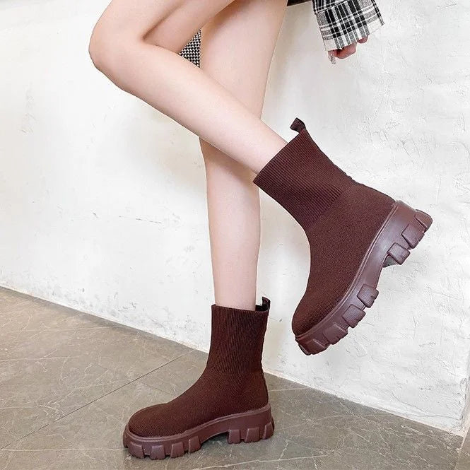 Cozy Cable Knit Ankle Boot Socks