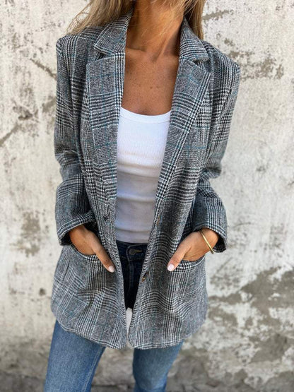 Timeless Checked Wool Jacket