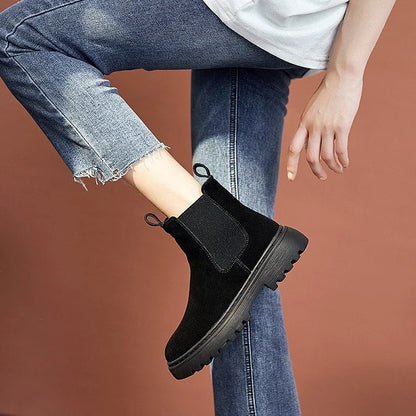 Cozy Faux Fur Insulated Ankle Boots for Women