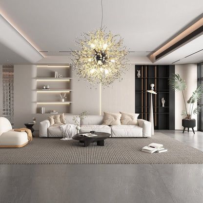 Elegant Crystal Flower Hanging Light Fixture - OutfitLondon