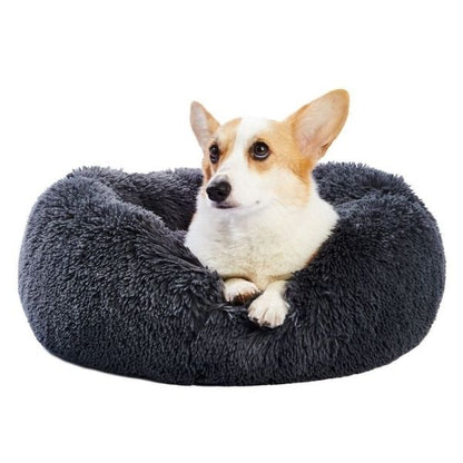 Calming Dog Bed - Comfy Dount Cat And Dog Bed & Anti Anxiety Pet Bed
