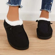 Women's Flat Slip-On Bootie Warm Lining Ankle Snow Boots