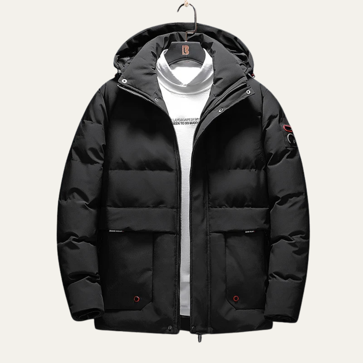 Thick Insulated Men's Hooded Puffer Coat - OutfitLondon