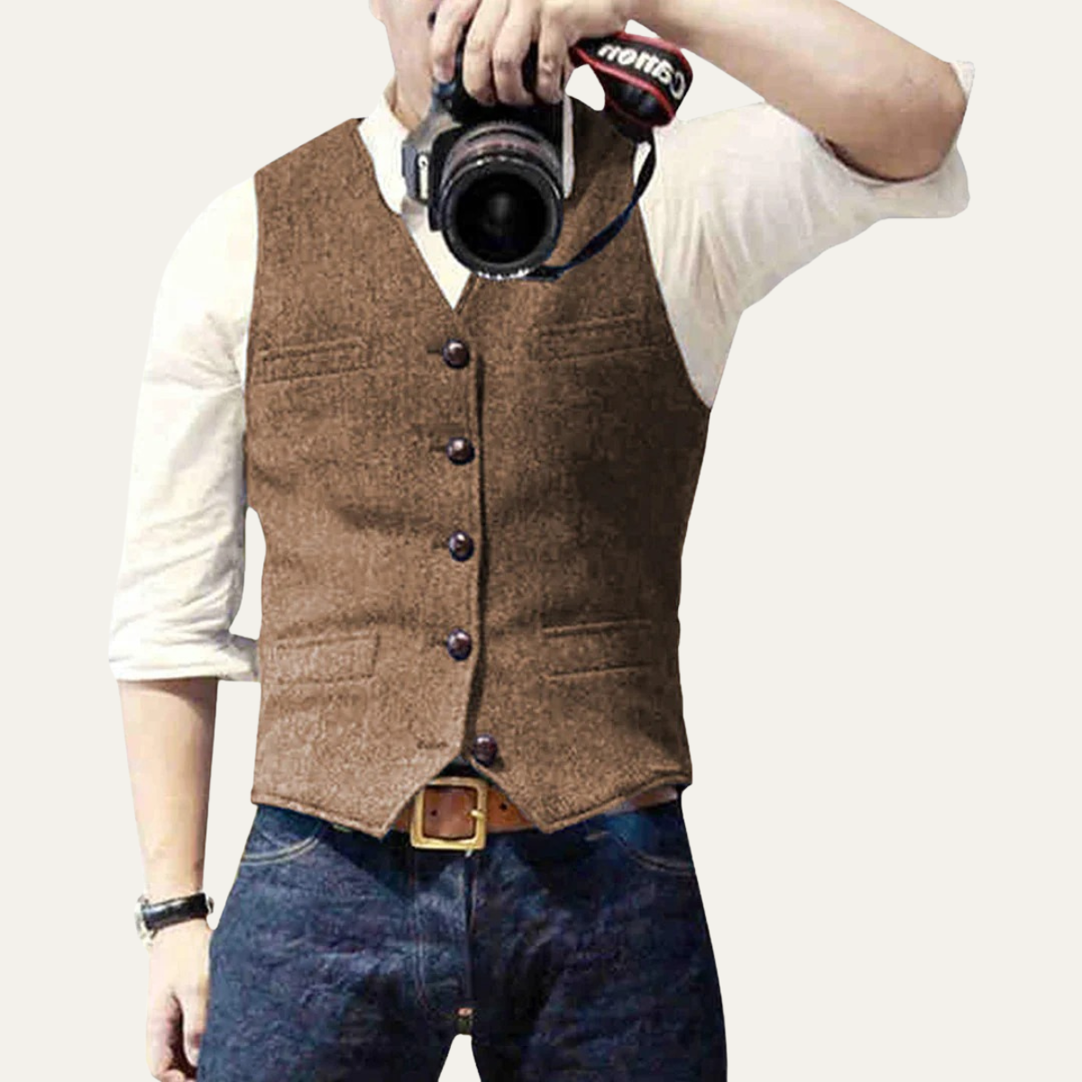 Classic Men's Quilted Waistcoat Vest