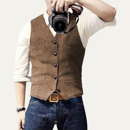 Classic Men's Quilted Waistcoat Vest