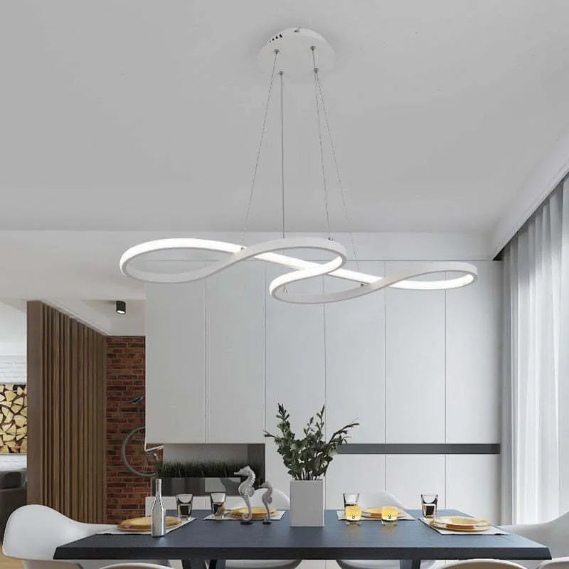 Modern Silver Hanging Light Pendant