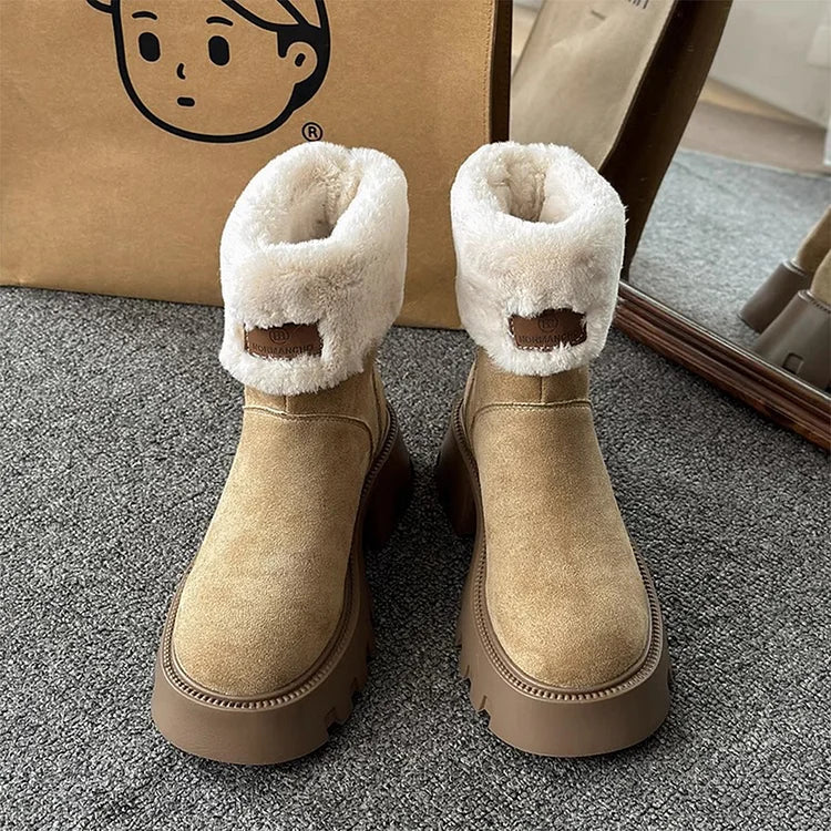 Warm Waterproof Insulated Winter Boots for Women