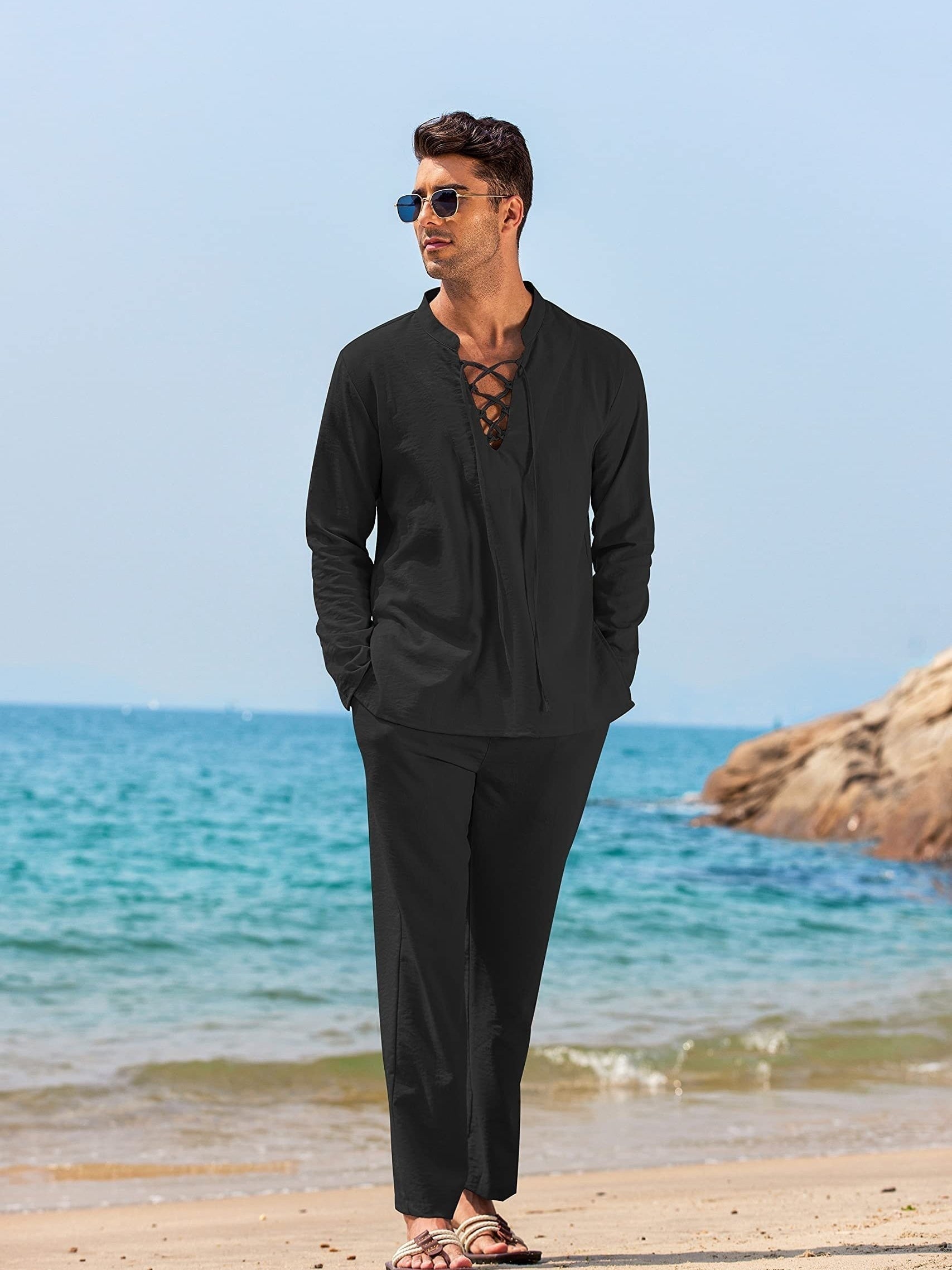 Relaxed Fit Shirt and Jogger Pants Set - OutfitLondon
