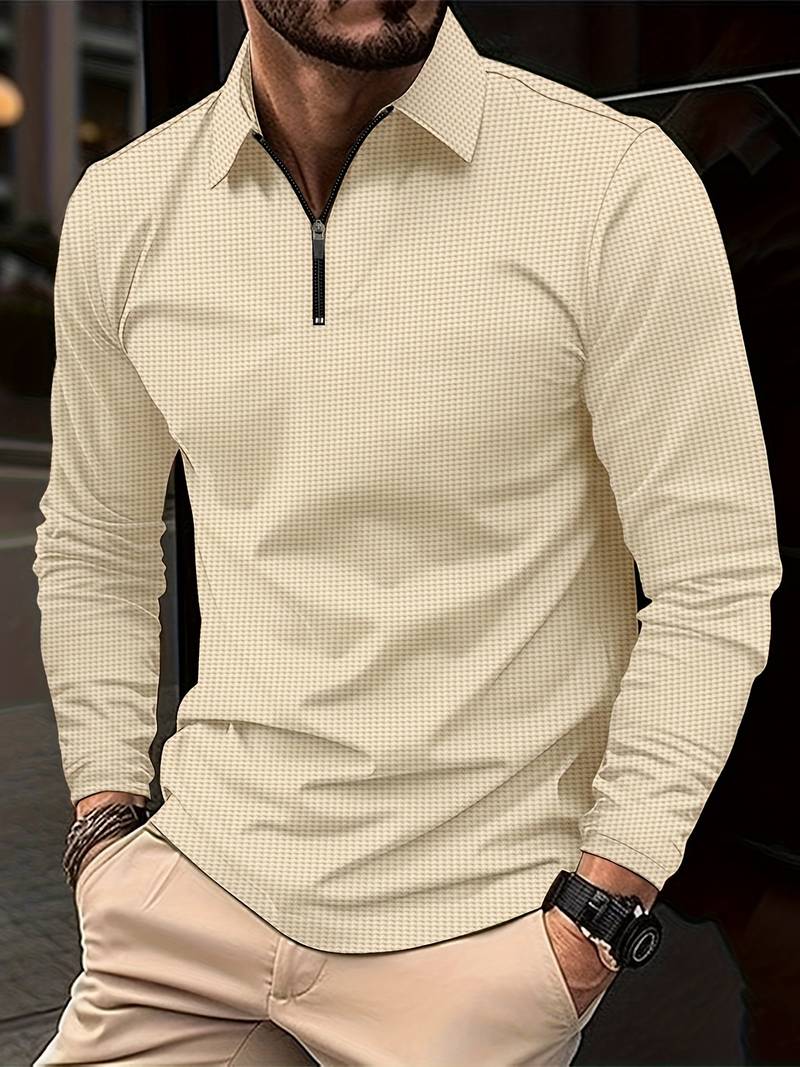 Casual Classic Cotton Mens Long Sleeve Shirt