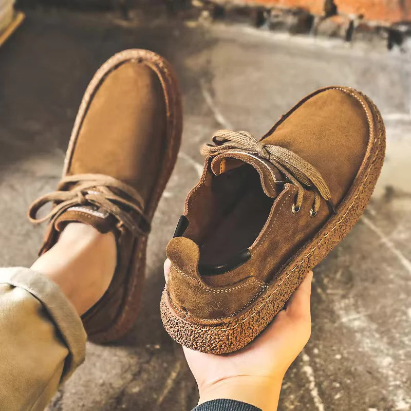 Suede Lace -Up Shoes