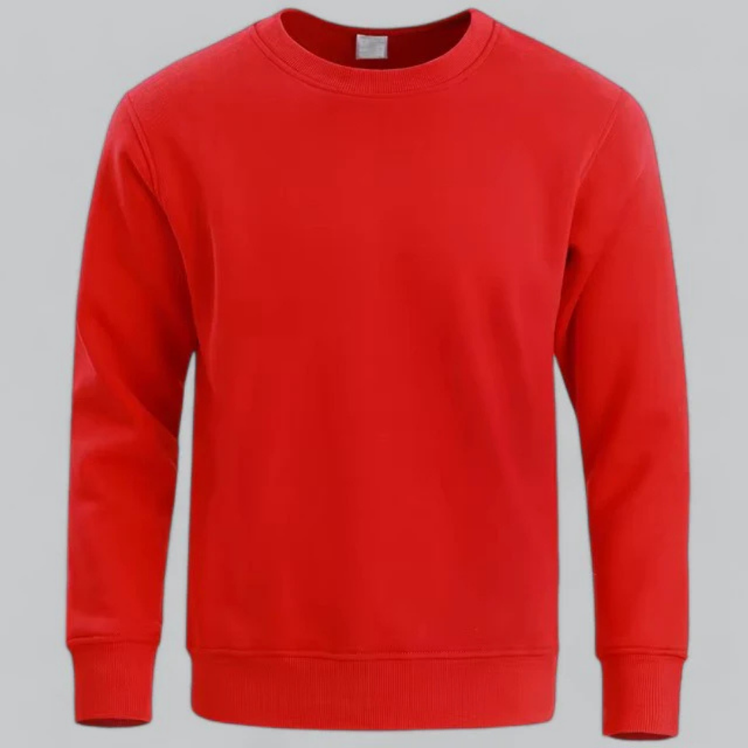 Men's Simple Relaxed Fit Crew Neck Sweater