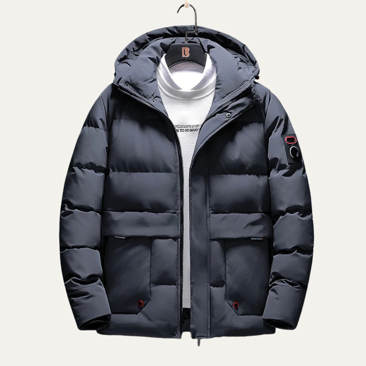 Thick Insulated Men's Hooded Puffer Coat