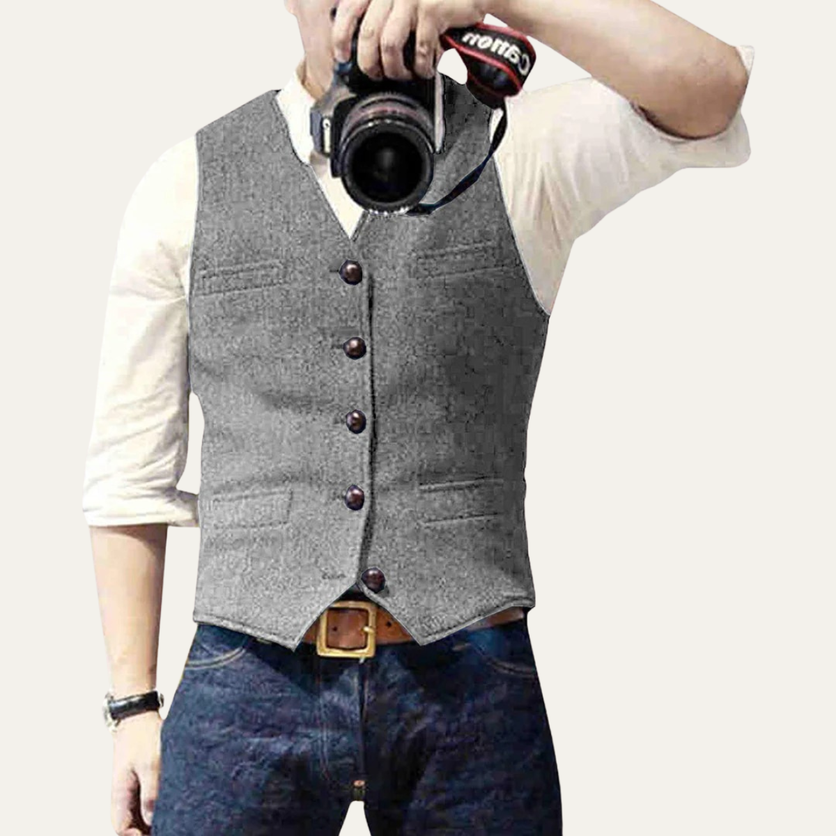 Classic Men's Quilted Waistcoat Vest