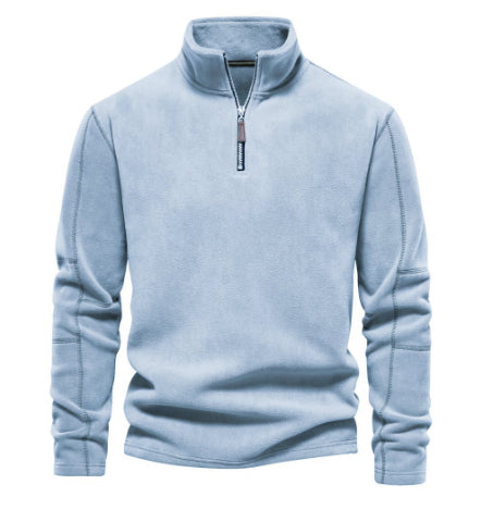 Men's Casual Zip-Up Stand-Collar Sweatshirt