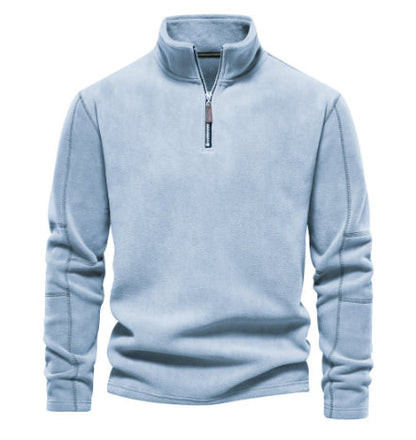Men's Casual Zip-Up Stand-Collar Sweatshirt
