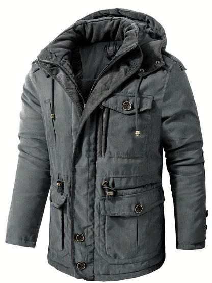 Warm Mens Heavy Parka Coat