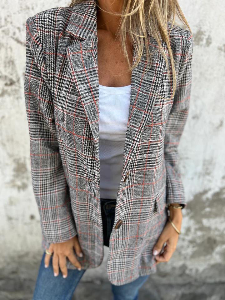 Timeless Checked Wool Jacket - OutfitLondon