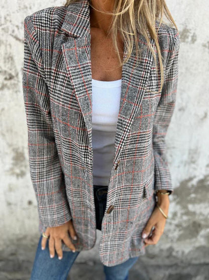 Timeless Checked Wool Jacket - OutfitLondon