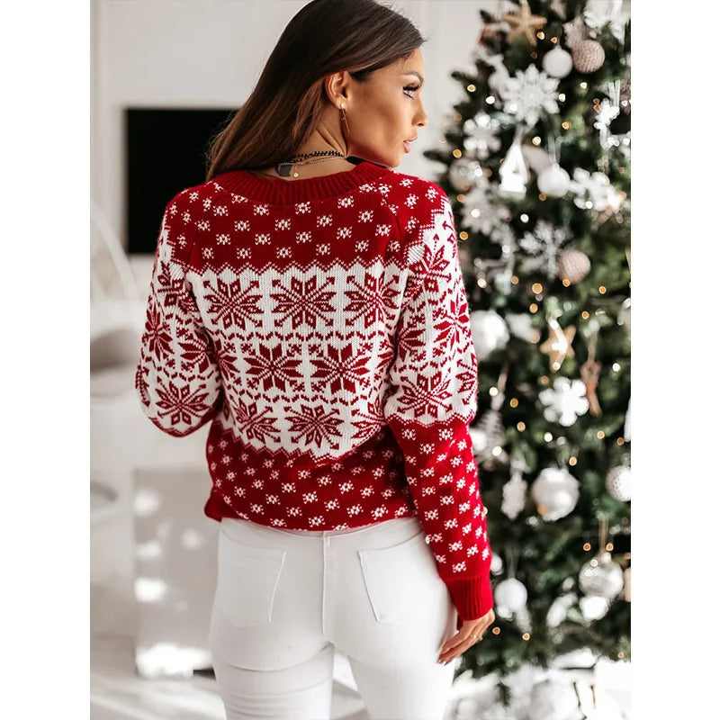 Cozy Winter Snowflake Women's Sweater