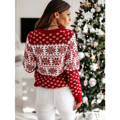 Cozy Winter Snowflake Women's Sweater