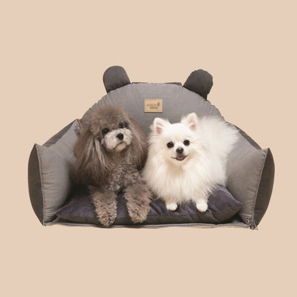 Bear Ears Pet Car Safety Bed Dog Car Seat Bed