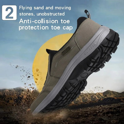 Orthopedic Men Shoes Arch Support Wide Toebox AntiSkid Walking Outdoor