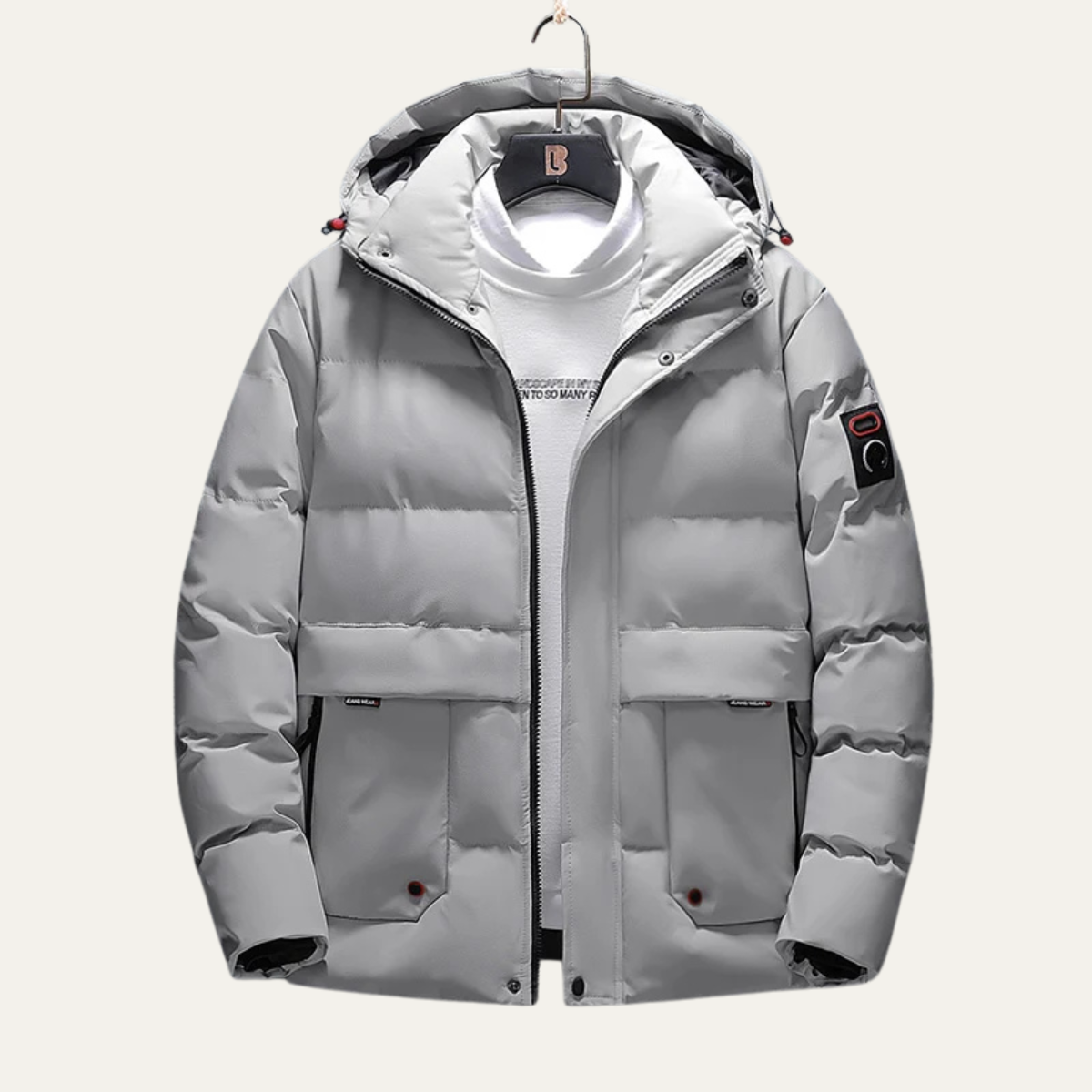 Thick Insulated Men's Hooded Puffer Coat