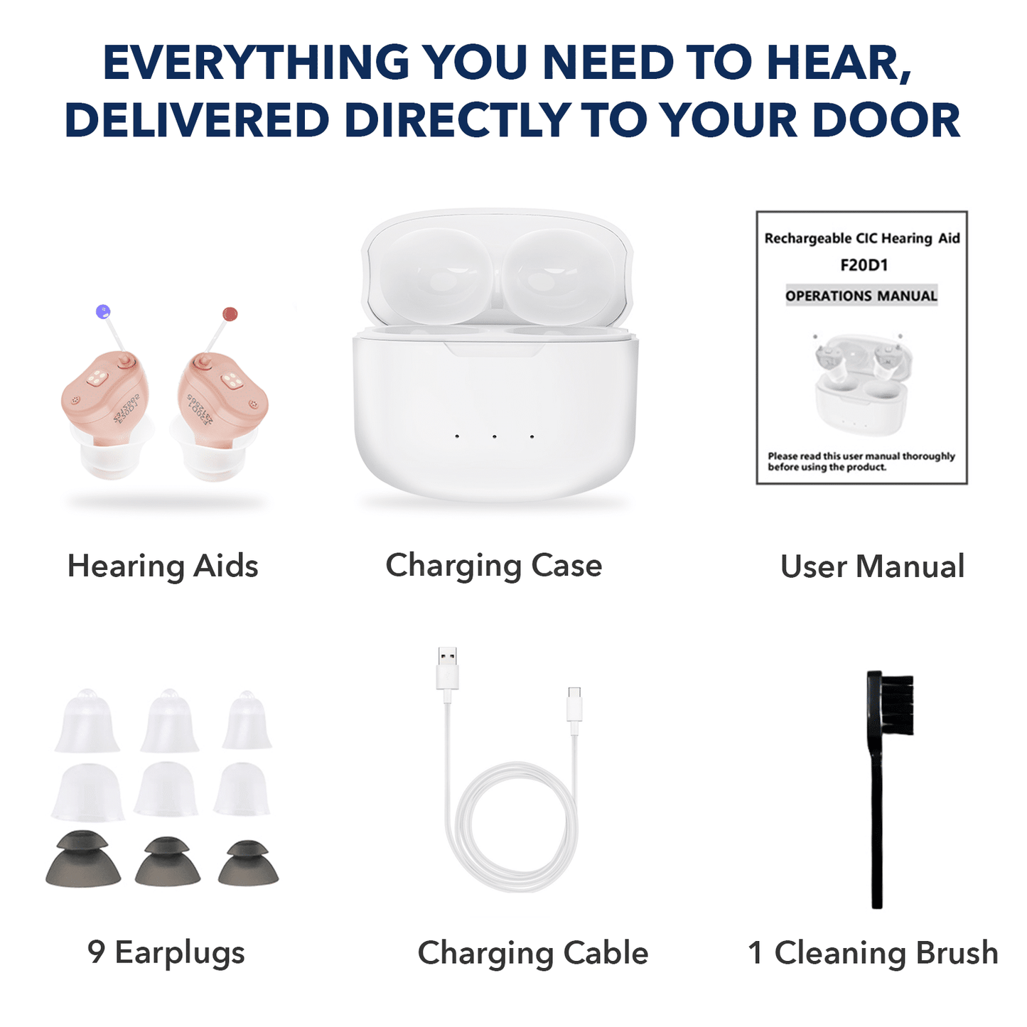 Invisible Hearing Aids 16 Channel Digital Rechargeable Hearing Aids