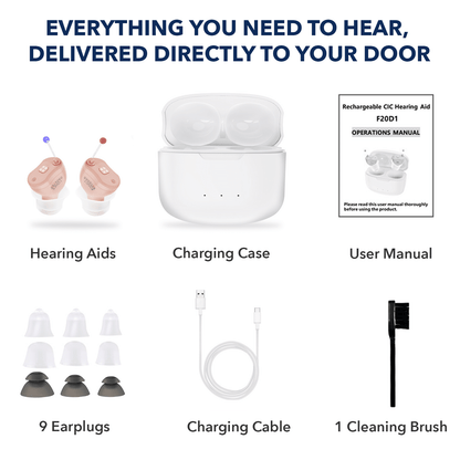 Invisible Hearing Aids 16 Channel Digital Rechargeable Hearing Aids
