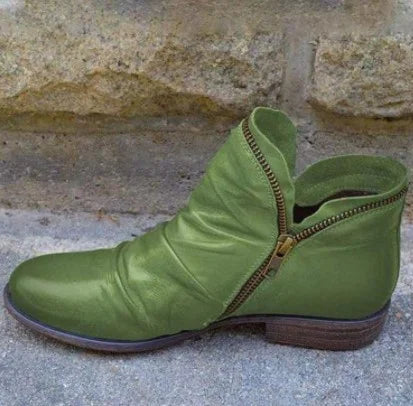 Stylish Women's Low Heel Ankle Boots