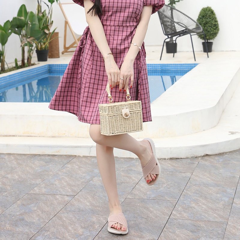 Women Orthopedic Sandals Mesh Anti-slip Broad Strap Beach Flat Sildes