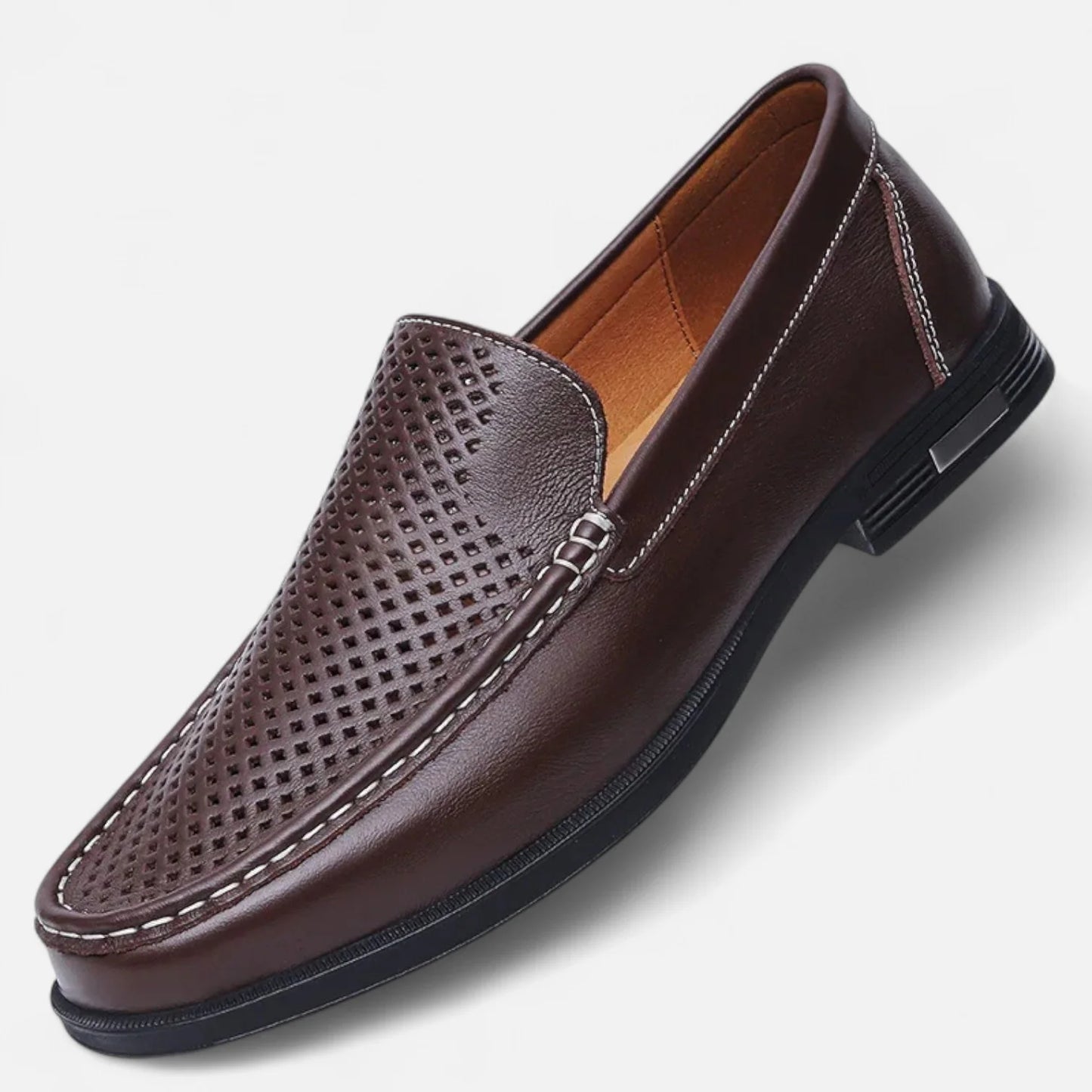 Men’s Leather Slip-On Loafers – Elegant Formal Shoes for Office & Wedding