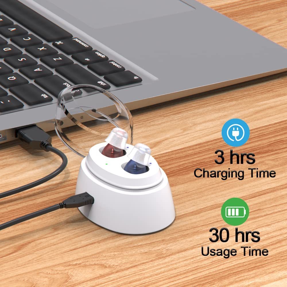 Hearing Amplifier Aid Rechargeable For Seniors Inner-ear