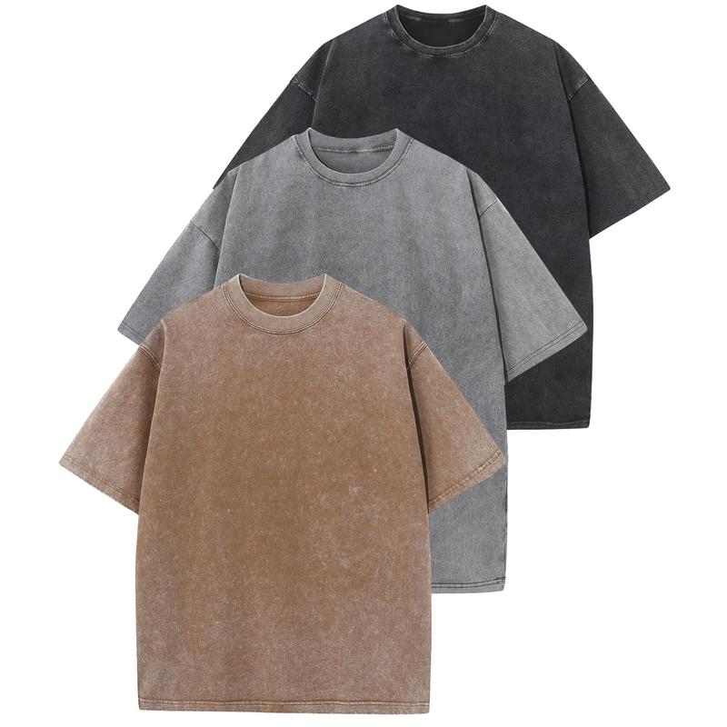 Relaxed Fit Casual Tee Shirt 3 Pack Bundle