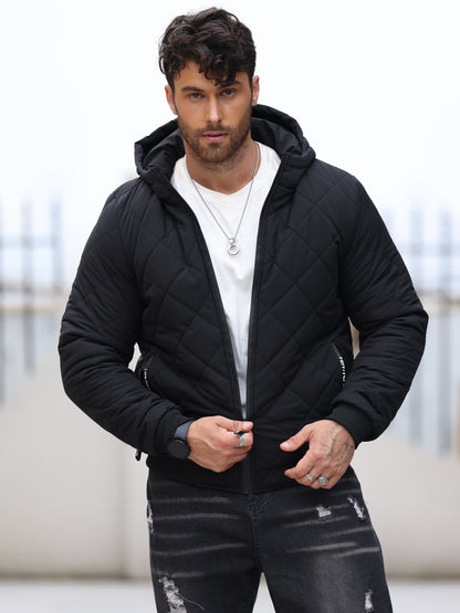 Warm Mens Quilted Snow Jacket