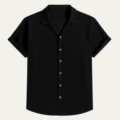 Classic Mens Relaxed Fit Corduroy Button Shirt - OutfitLondon