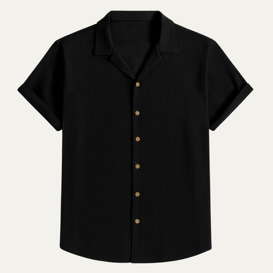 Classic Mens Relaxed Fit Corduroy Button Shirt - OutfitLondon