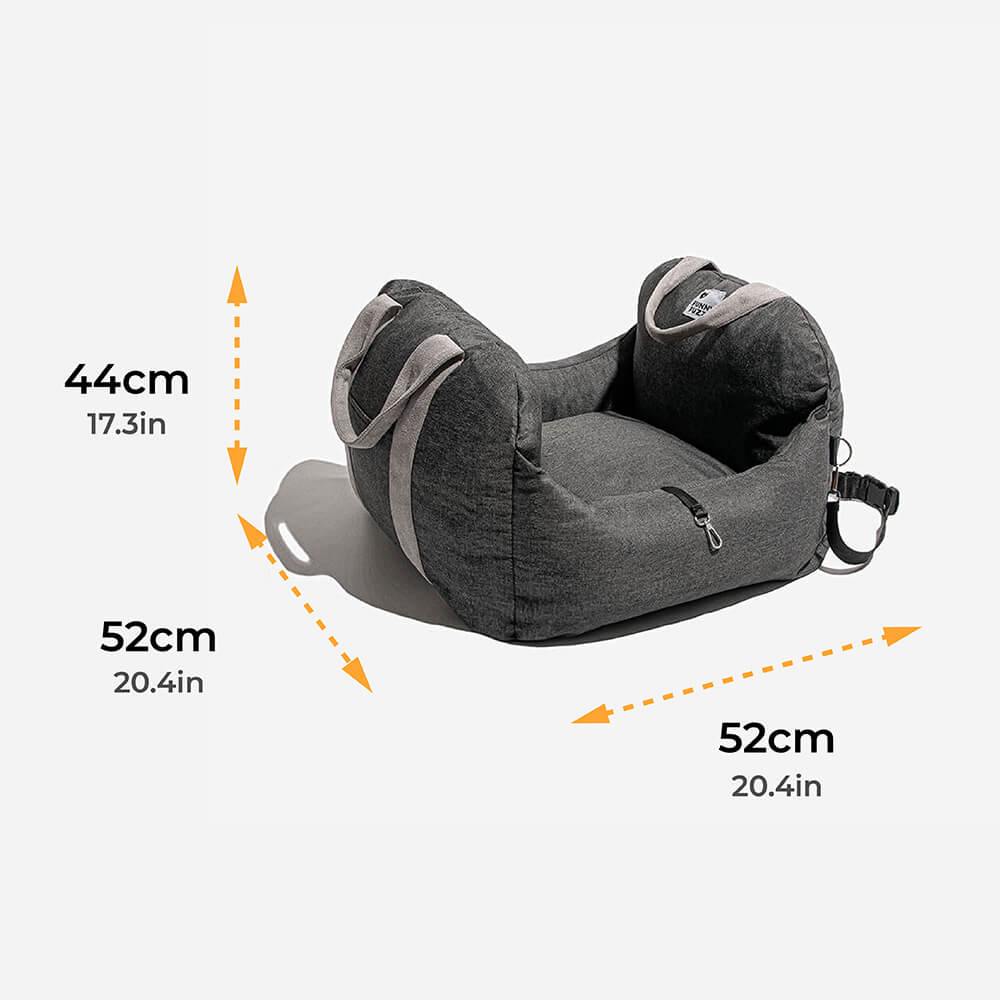 Travel Dog Car Seat Bed - Gymbag Water-Resistant