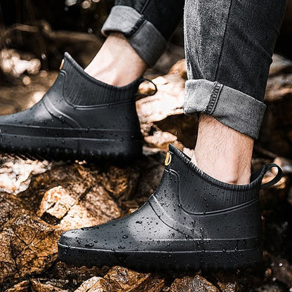 Rain Ankle Boots Slip-on Nonskid Orthopedic Shoes