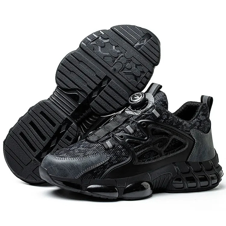 Tough Waterproof Hiking Work Boots with Grip Sole
