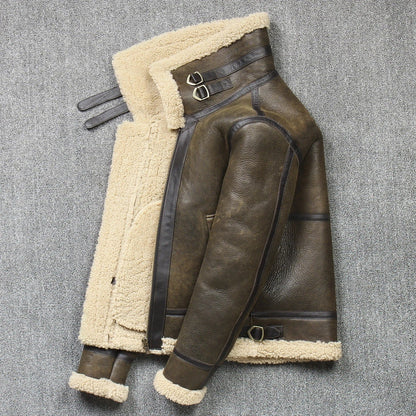 Warm Shearling Winter Coat
