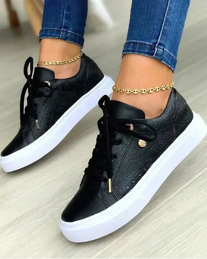 Luxury Gold Detail Running Shoes