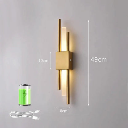 Wireless Battery Powered LED Wall Lamp