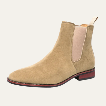 Luxury Suede Chelsea Ankle Boots for Men - OutfitLondon