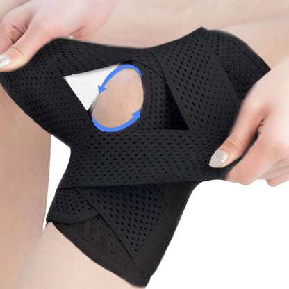 Knee Pads | with Support Compression Springs and Tension Strap - for Stability - Pain Relief and Protection