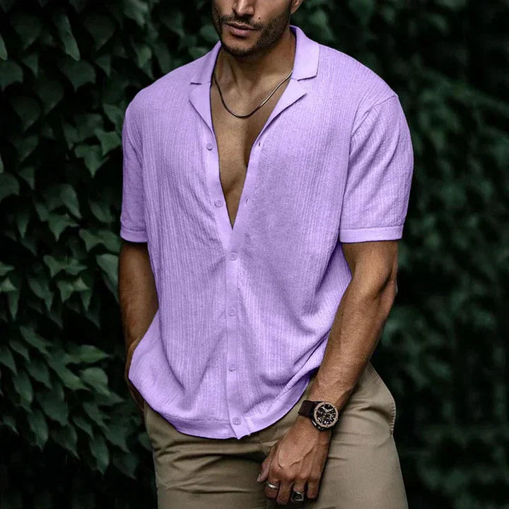 Lightweight Breathable Mens Linen Shirt