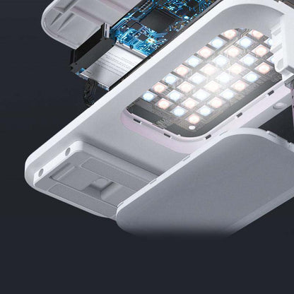 Portable Phone Holder Stand With Wireless Dimmable LED Selfie Fill Light Lamp For Live Video Fill Light Retractable Pho
