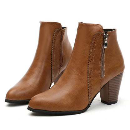 Low Heel Ankle Boots for Women