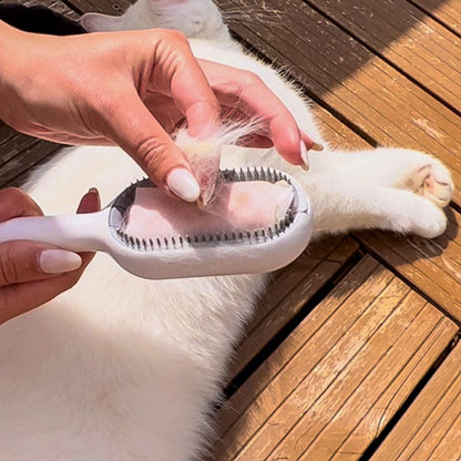 Multifunctional pet cleaning brush