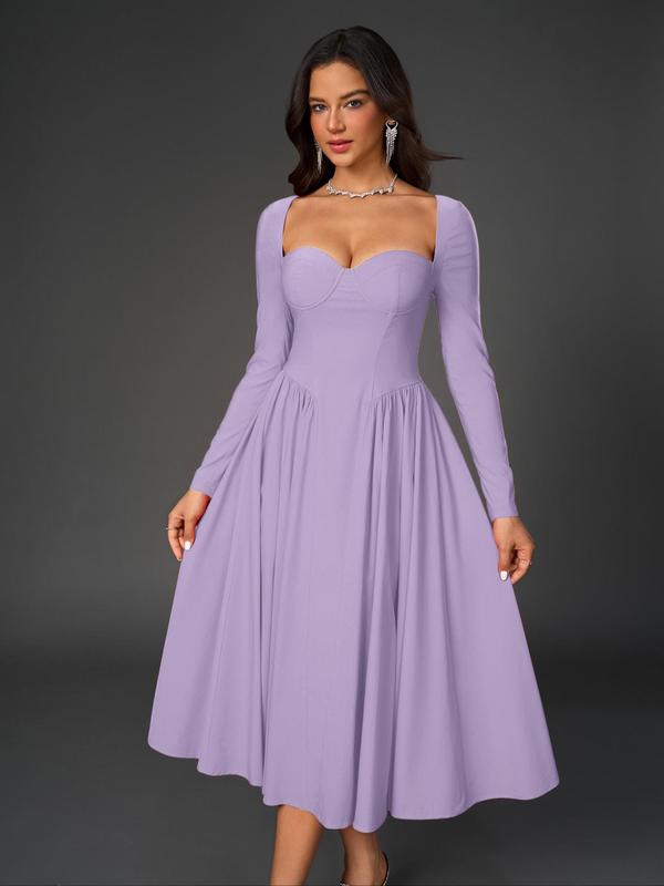 Chic Ruffled A-Line Party Dress for Women